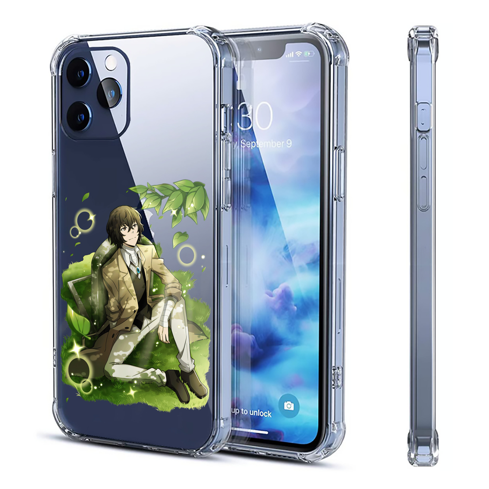 （画像用） 文豪ストレイドッグス Bungo Stray Dogs 【iPhone 12シリーズ対応】透明スマホケース（クリアソフトケース）